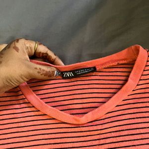 Zara Crop Top Coral Color