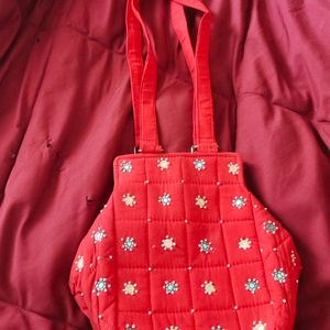 Red Traditional Sling Bag