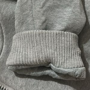 Unisex Grey Zip Through Hoodie