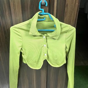 New Urbanic Corset Fitted Lime Green Top