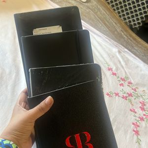 4 Leather Bound Diaries- New Condition