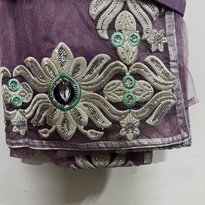 Saree With Blouse, Fall And Petticoat