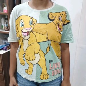 Green Dual Colour Lion King Tee