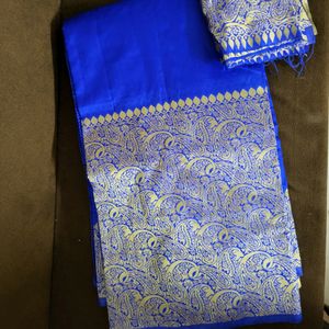 Royal Bue Banarsi Saree