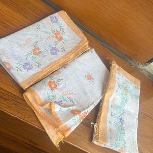 Three printed Rumal for women