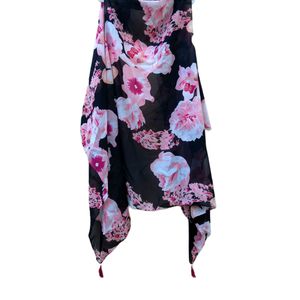 New Boho Beachy Shrug Cherry Blossoms