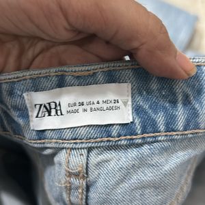 Ripped Straight Zara Jeans