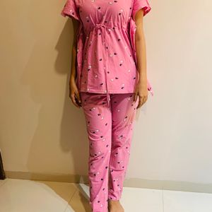 Pink Affordable Night Suit