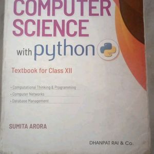 Class 12 Computer Science With Python Sumita Arora