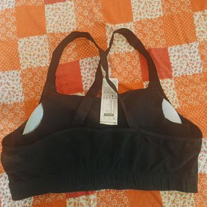 Black Decathlon Sports Bra