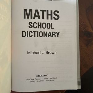 Maths School Dictionary