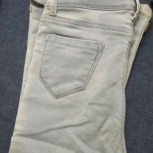 Ice Blue Bootcut Comfy Casual Trousers