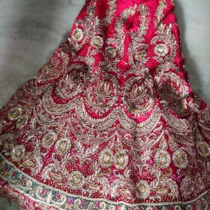 Bridal Lehenga With Free Necklace Set & Bangles