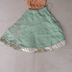 Lehanga And Blouse For Cute Kids