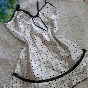 Beautiful Plka Dots Night Wear