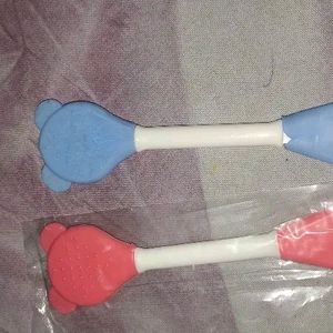 2 Pc Double-Headed Facial Massage Brush