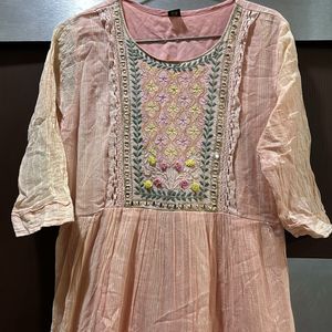 Beautiful Peach Anarkali