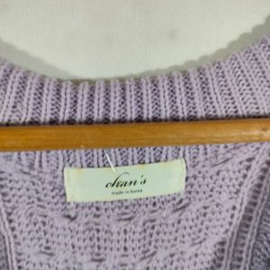 Lavender Cropped Free Suze Sweater