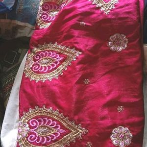 Heavy Bridal Sareee With Blouse