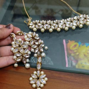 Pearl  And Kundan Choker