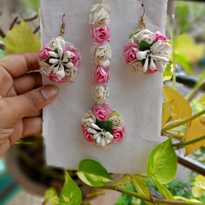 Paper Flower Jewellery Sets For haldi Ceremony