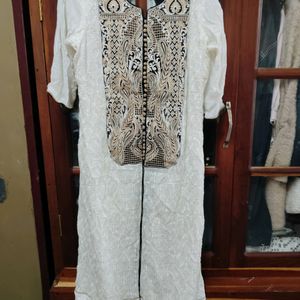 White Party Wear Kurti