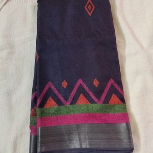 Navy Blue Colour Saree..