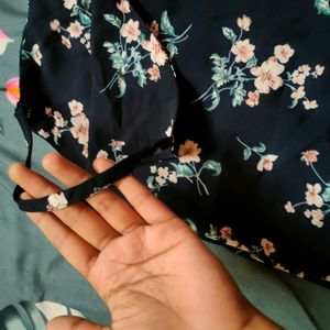 Flower Print One Piece Dress