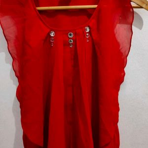 Vero Moda Red Colour Top