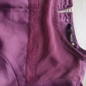 Dressberry Women's Mauve A-line Dress.