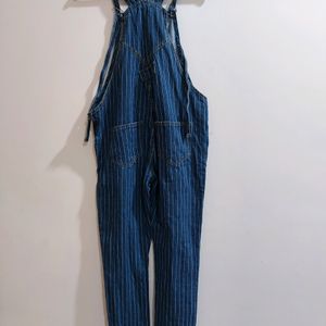 Denim Pinstripe Dungarees