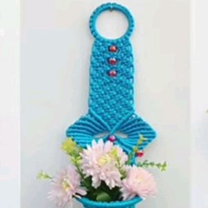 Macrame Flower Woll Henging