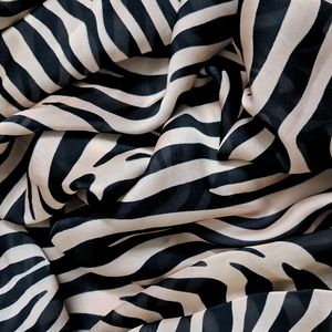 Animal Print Multipurpose Satin Scarf