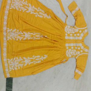 Anarkali Kurti With Resham Work