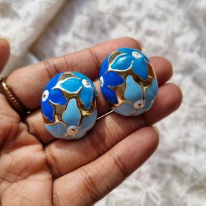 Italian Enamel Painted Studs