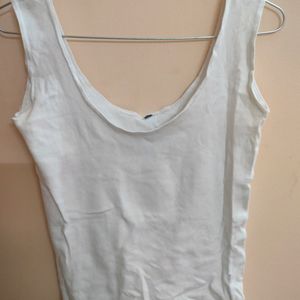 White Tank Top With Slight Defect