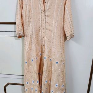 Peach Love Flared Kurta By W