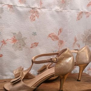 Gold Women Heel