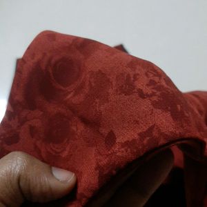 Maroon Brown Stiched Blouse