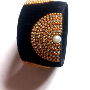 Silk Thread Black Kada