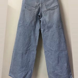 Blue Wide Leg Jeans