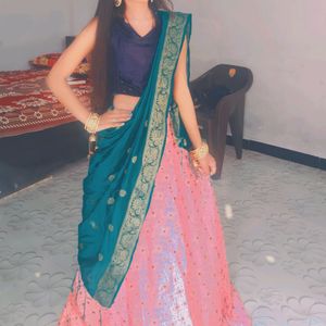 Lehnga Choli With Ruptta