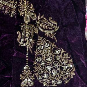 Pakistani Velvet Dress ( Full Stitched)