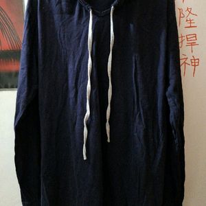 KATSO NAVY BLUE [M] Size Cotton Hoodie