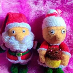 Woolen Handmade Mr. And Mrs.santa