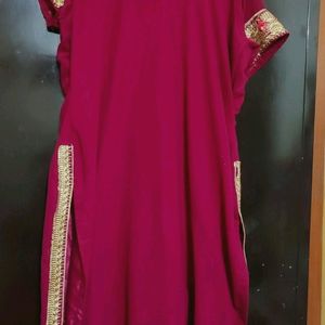 Rose Rani Plazo Suit With Dupatta For 46 Bust