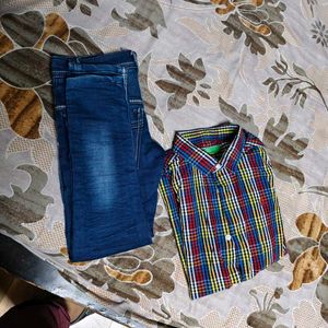 Boys Set Jeans With Shirt