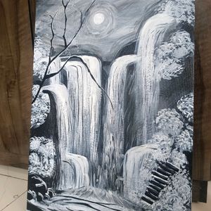 Abstract Waterfall Painting