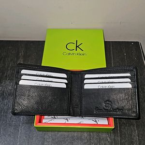 Calvin Klein Leather Wallet ( BLACK )