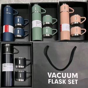 Flask Set with  Steel Cups Combo 500ml - Keeps HO